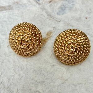 Classic Rope Monet Dome  Earrings